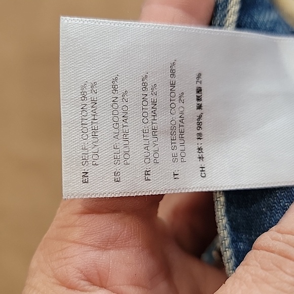 John Elliott Size 30 Distressed / Repaired / Splattered Denim Blue Jeans - Picture 12 of 13